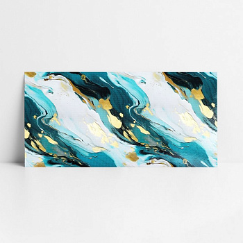 Конверт (для денег) без надписи (мрамор зеленый)