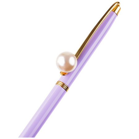 Ручка шариковая сувенирная автомат "Lilac jewel" синяя, 1,0мм MESHU