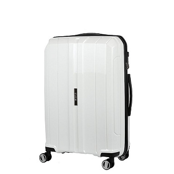 Чемодан 4-х колесный FABRETTI 100% полипропилен, 47X70X24см, белый