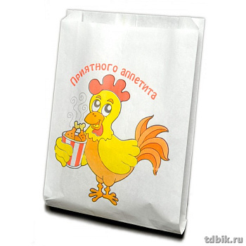 Пакет для продуктов-гриль ламинированный 30*19*60см (с печатью)