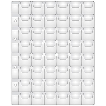 Лист для монет на 48 монет 28*28, 120мкм OfficeSpace "Optima"