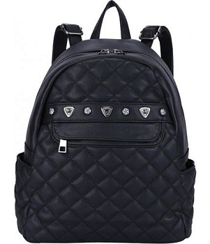 Рюкзак молодежный женский OrsOro иск. кожа, 31*26*13см, черный