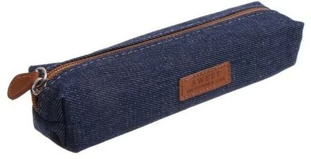Пенал  универсальный Calligrata "Джинс" 20 х5 х3,5 см., ассорти