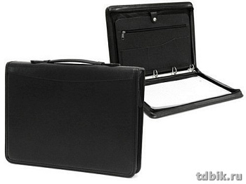 Папка "Alliance" кож.зам., черная