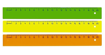 Линейка 20 см. пласт. Стамм "NEON"