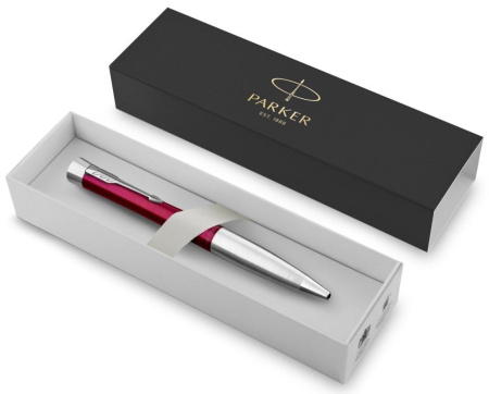 Ручка шариковая Parker Urban Twist Vibrant Magenta CTсиняя (нерж.сталь)