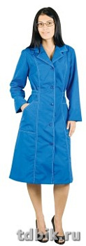 Спецодежда Халат женский "Сибирячка" р-р 44-46/170-176, цвет васильковый