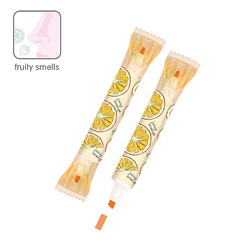 Текст-маркер ароматизированный BrunoVisconti "TUTTI FRUTTI" двусторонний оранжевый (апельсин)