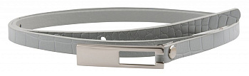 Ремень Alliance нат. кожа,  ширина 10мм, светло-серый