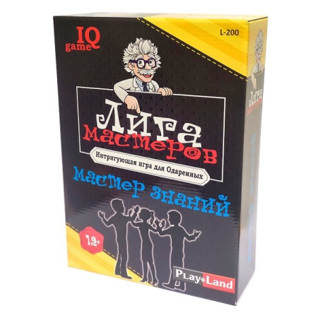 Игра настольная  12+ "Лига мастеров. Мастер знаний" (2-4 игрока) PLAY LAND