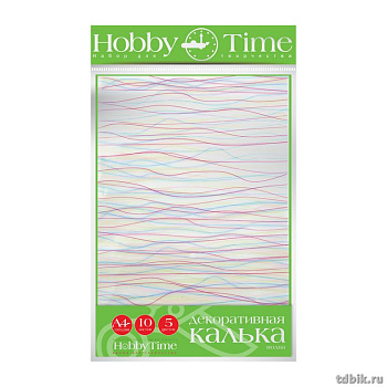 Калька декоративная "ВОЛНА" 21*29,5см, 10шт/уп HobbyTime