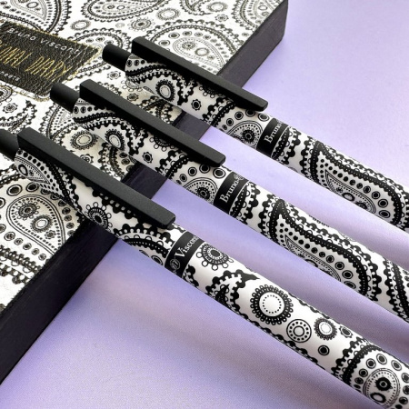 Ручка шариковая авт. с рис. Bruno Visconti "Cashmere pattern" 0,5 мм синяя (ст. 108 мм)