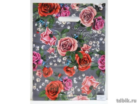 Пакет пробивной 31*40см (60 мкм) "Таинственный сад" ПВД