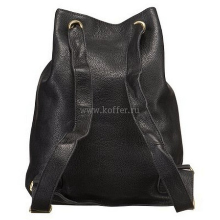 Рюкзак женский Dr.Koffer 37х25х14 см, нат.кожа, черный