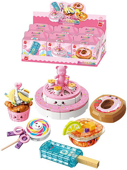 Конструктор пластиковый   АССОРТИ "Сладости " 6 видов