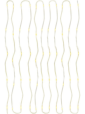 Гирлянда комнатная Нить  "Роса" 100м, 1000 теплых ламп, 8 реж., 220 Вт, пульт