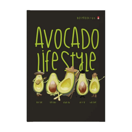 Бизнес-блокнот А4  80л., 210*297 мм., Альт "AVOCADO STYLE"