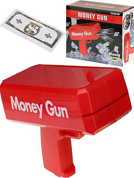 Пистолет для купюр механический (100 купюр в комплекте) 17*19см красный
