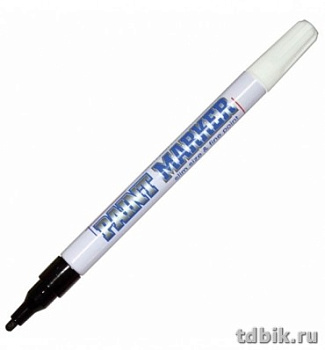 Маркер-краска лаковый  2мм MunHwa "Slim" черный (нитро-основа, мет.корпус)