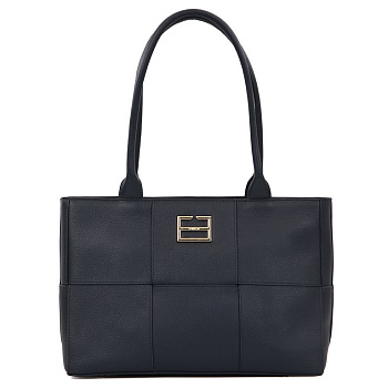 Сумка женская FABRETTI 33х23х11 см, нат. кожа, синий