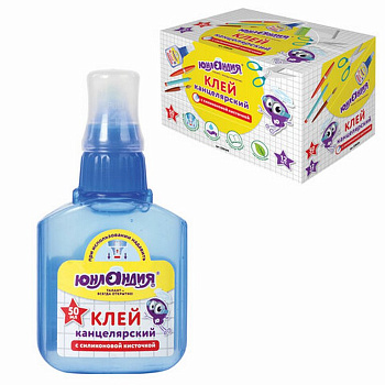 Клей силикатный с аппликатором силиконовым 50мл ЮНЛАНДИЯ