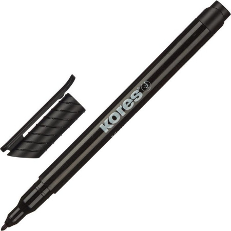 Маркер перманентный  1,0 мм Kores круглый черный