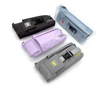 Пенал  универсальный Intelligent "С карабином" 20х8х4 см., ассорти (текстиль)