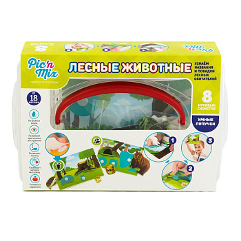 Игра обучающая  Природа с липучками "Лесные животные" 1,5+ Pic'nMix