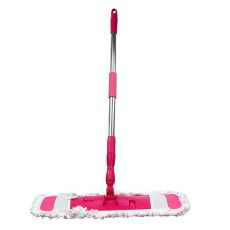 Швабра металлическая 140 см микрофибра 58*18 см