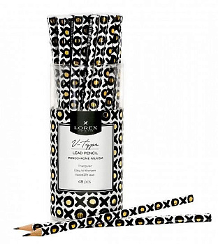 Карандаш ч/г HB с рис. трехгранный LOREX "MONOCHROME FAUVISM"
