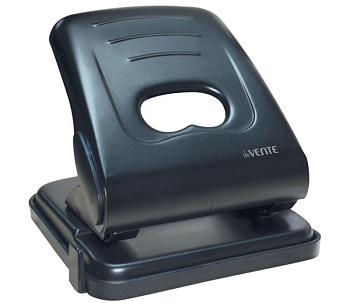 Дырокол до 35л метал. deVENTE с линейкой черный