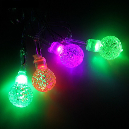 Гирлянда комнатная Фигурная "Мини фонарик" 5м, 20 цветных ламп (от -10 до +35 °С)