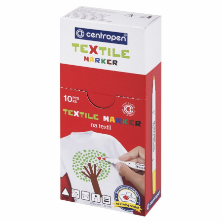 Маркер для ткани 1,8мм Centropen "Textile Marke" черный