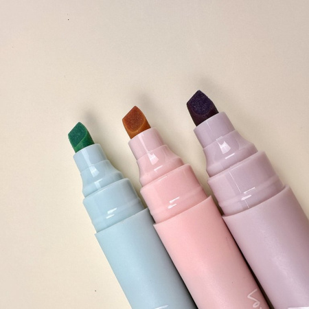 Набор текст-маркеров  3 шт  Bruno Visconti "Love me" (розовый, сиреневый, голубой)