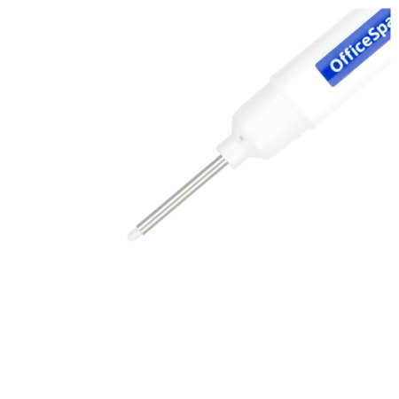 Маркер с удлиненным наконечником перманентный 0,7 мм круглый, белый OfficeSpace