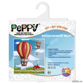 Пэчворк "Воздушный шар" без иглы