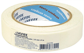 Скотч двухсторонний (вспен. основа) 25 мм*4м deVENTE