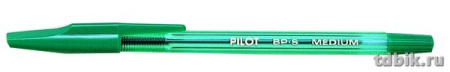 Ручка шариковая масляная Pilot  0,7мм зеленая (стерж.144мм, линия 0,22мм)