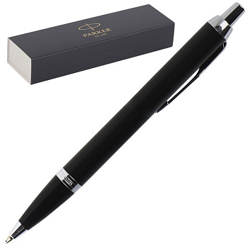 Ручка шариковая Parker IM Essential Muted Black CT синяя, 1,0мм