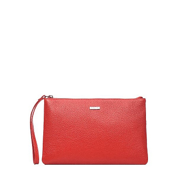 Сумка женская-клатч  D.Morelli , нат. кожа "Монтана" красная