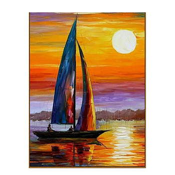 Алмазная мозаика 20*28см "Под парусом" MILATO N-188