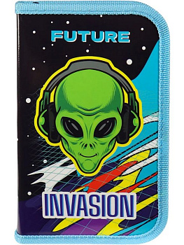 Пенал 1 отд. для мальчика Profit "Атака пришельцев" 190*115 (ламинир.картон)