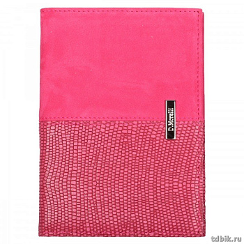 Бумажник водителя D.Morelli "Violetta", нат. кожа, малиновый