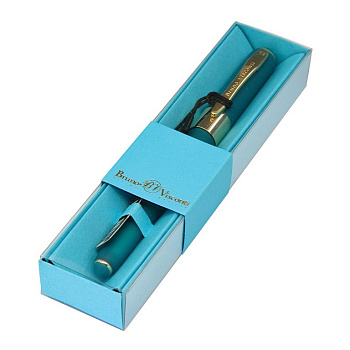 Ручка шариковая Bruno Visconti "Monaco" в футляре (картон), морская волна корпус