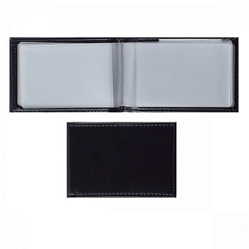 Визитница deVENTE "Bravo" 10*7см на 20 визиток, иск. кожа, цвет синий