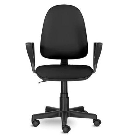 Кресло оператора BRABIX Prestige Ergo MG-311 (кож. зам, черное)