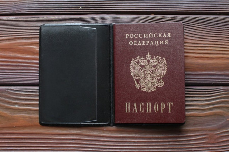 Обложка для паспорта Faetano мягкая флекс., бархат цвет черный