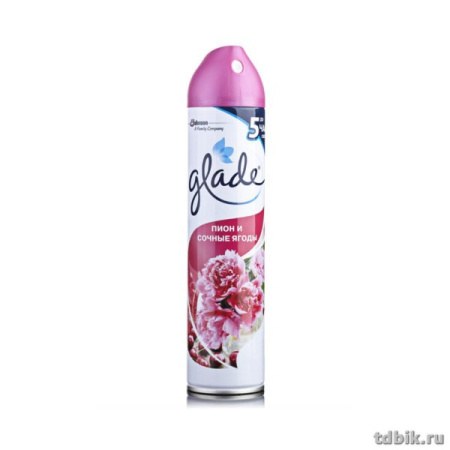 Освежитель воздуха Glade сочные ягоды, пион, 300 мл.