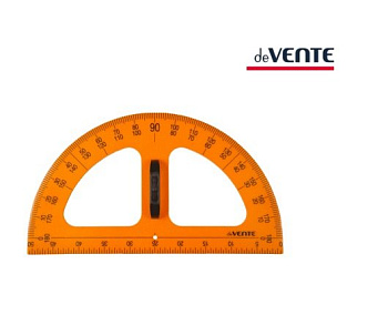 Транспортир классный пласт. 50 см. 180 гр. deVENTE, с ручкой