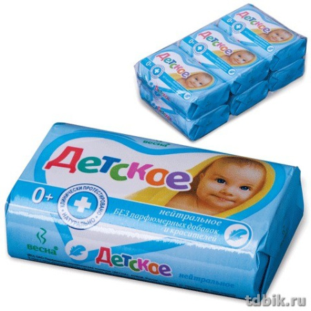 Мыло туалетное Детское 90 г.